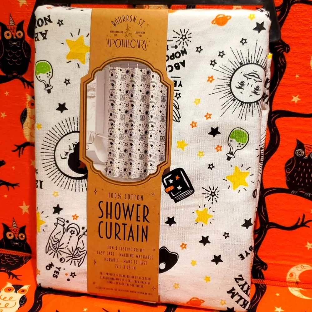 COPY - Bourbon St Apothecary Halloween Shower Curtain